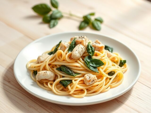 Tagiatelle met roomkaas