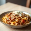 Tagliatelle al ragú di coniglio