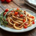 Tagliatelle met romig gehakt