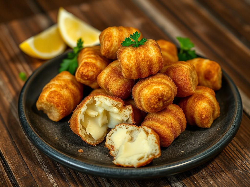 Tapaskroketjes met Manchego kaas, AI-gegenereerde illustratie