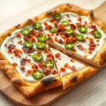 Tarte Flambee met Jalapeno