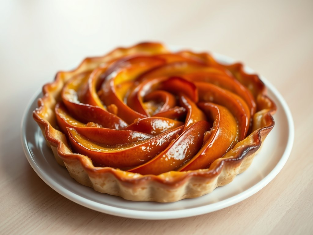 Tarte Tatin van Appels, AI-gegenereerde illustratie