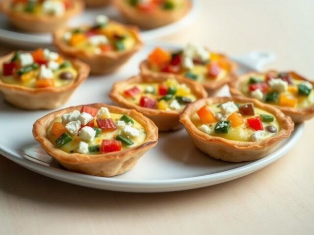 Tartelettes gevuld met groente ragout