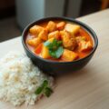 Thaise curry met kip en gemberrijst