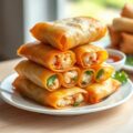 Thaise loempia’s met garnalen en krabvlees