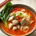 Thaise Sweet Chili noedelsoep met kip en paksoi