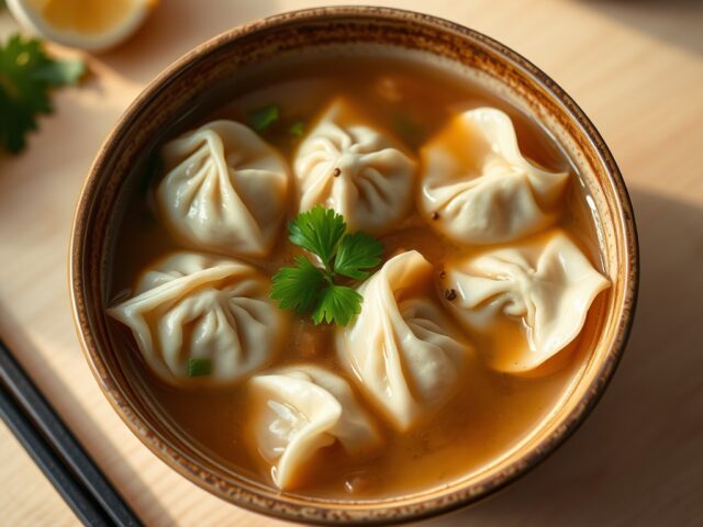 Thaise wontonsoep
