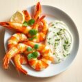 Tijger Garnalen met Knoflook-Koriander-Gember-Mayo