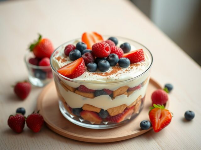 Tiramisù ai frutti di bosco