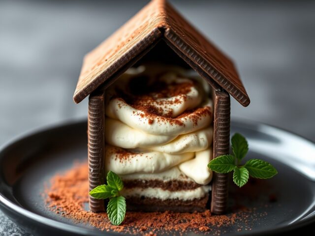 Tiramisu in een huisje van after eight