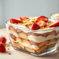 Tiramisu met aardbeien