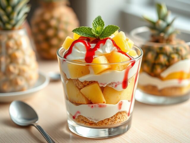 Tiramisu met ananas