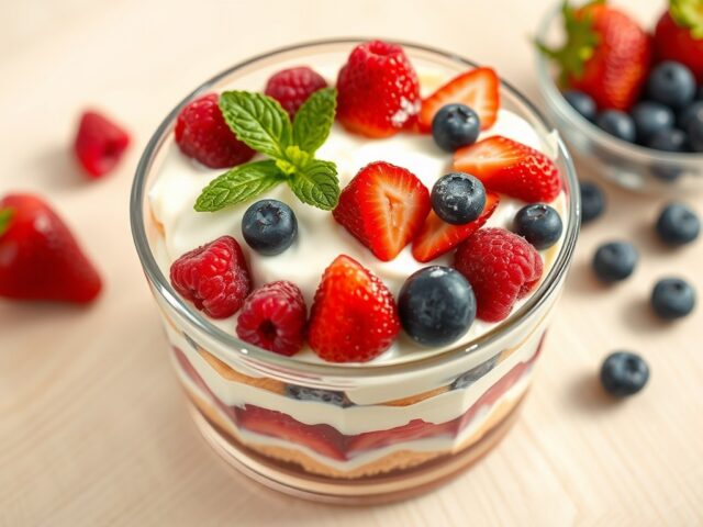 Tiramisu met fruit