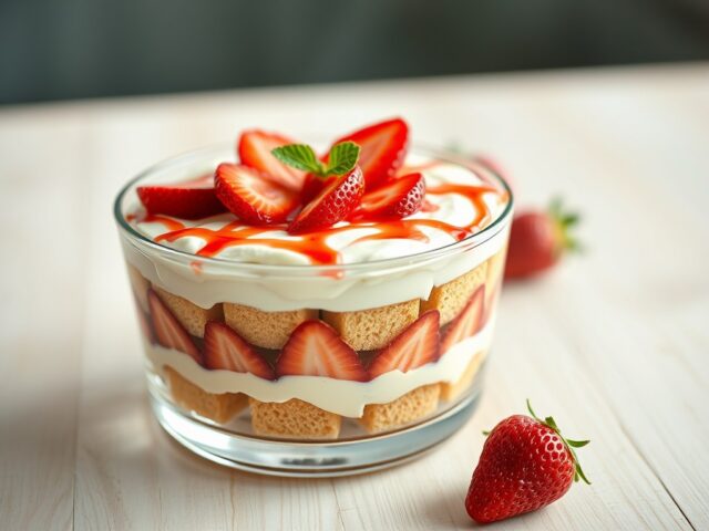 Tiramisu van aardbei