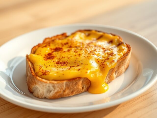 Toast met Gesmolten Kaas (Welsh Rarebit)