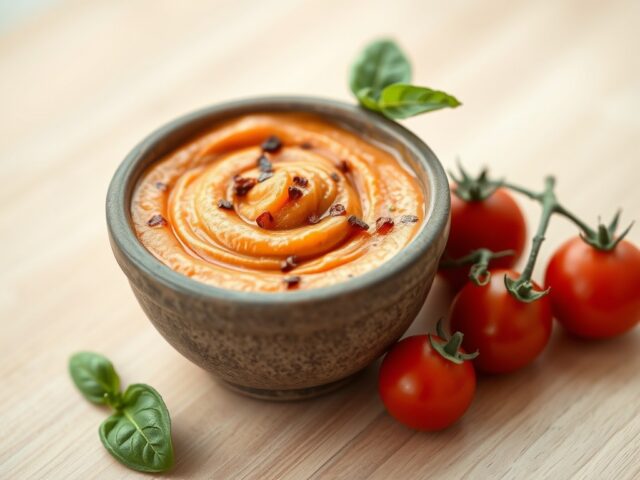 Tomaat basilicum spread