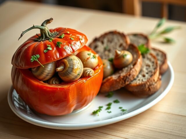 Tomaat à l’escargots