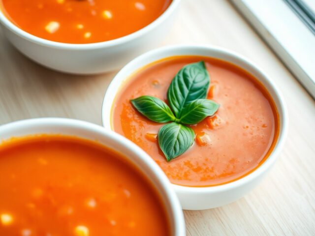 Tomaten-basilicumsoep