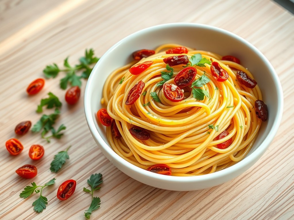 Tomaten pasta, AI-gegenereerde illustratie