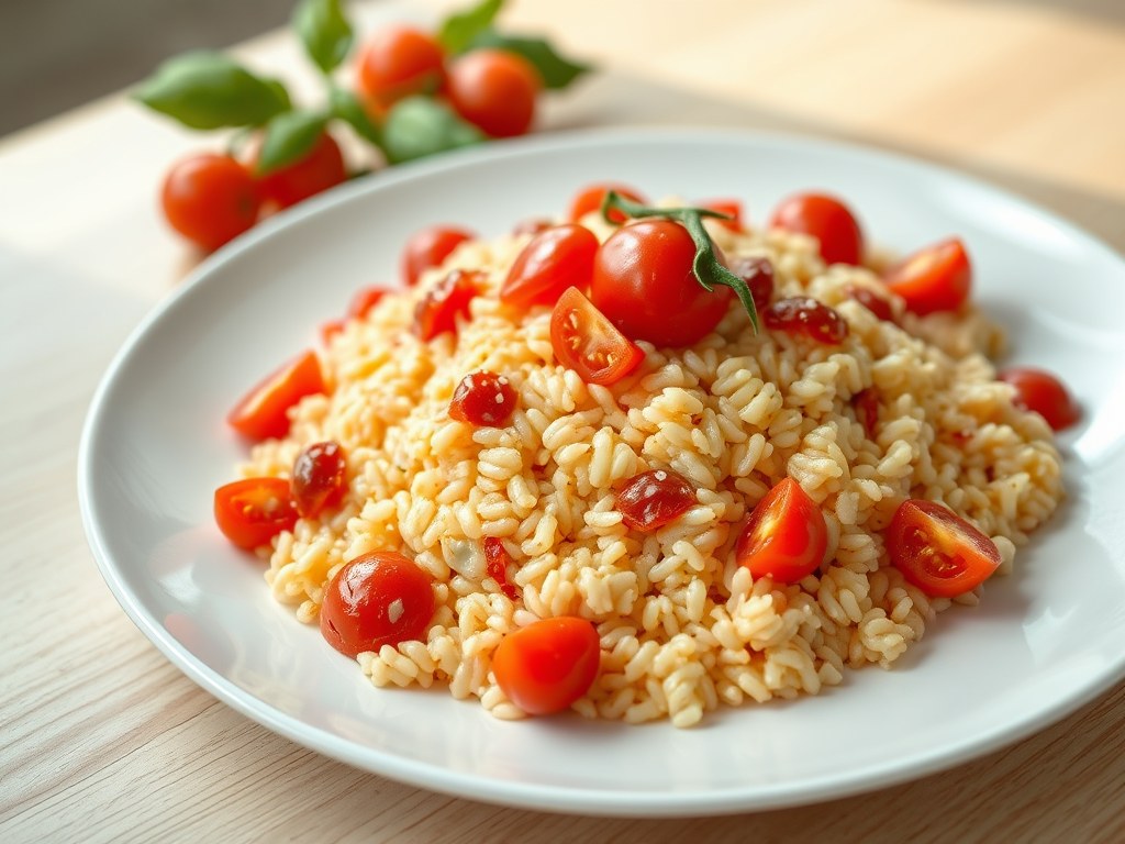 Tomaten Risotto, AI-gegenereerde illustratie
