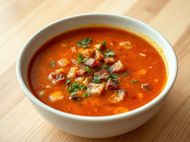 Tomaten-spek soep