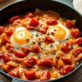 Tomaten, ui en ei
