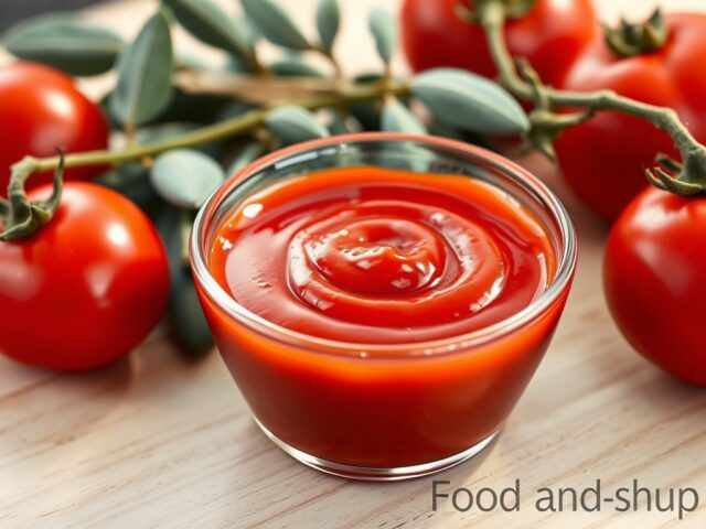Tomatenketchup of hot ketchup