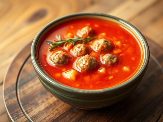 Tomatensoep met balletjes