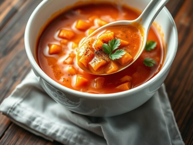 Tomatensoep met wortelen