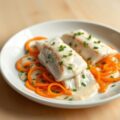 Tongfilets met sinaasappel bieslooksaus