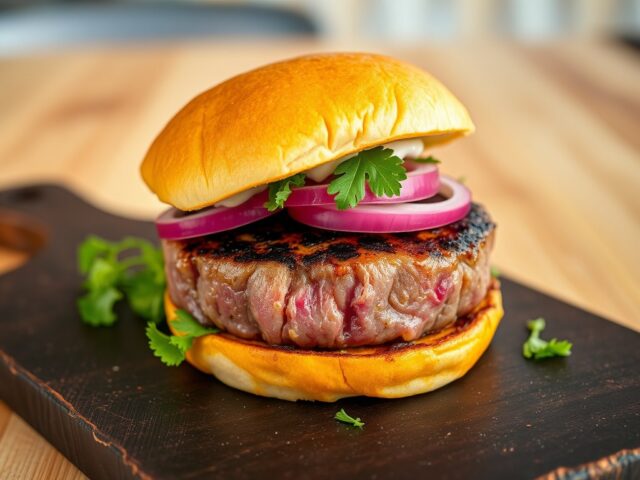 Tonijn Burger met Sereh-Mayonaise