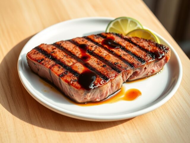 Tonijn in de grillpan