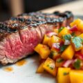Tonijn met pittige mangosalsa