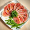 Tonijncarpaccio met kappertjesdressing
