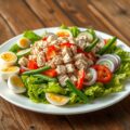 Tonijnsalade met bonen en ansjovis