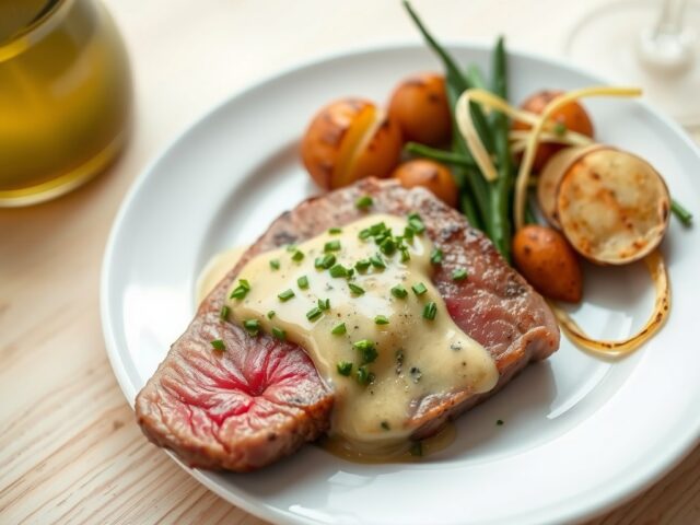 Tonijnsteak met Choronsaus