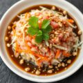 Tonijntartaar met sesamdressing
