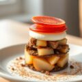Torentje van speculaas, peer en rozenbottelgelei m