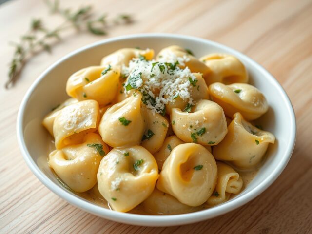Tortellini met roomsaus