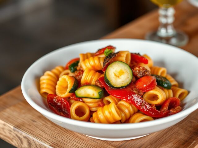 Tortiglioni met courgette