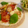 Tortilla Caprese met kip