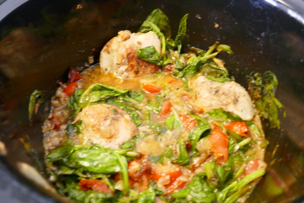 Toscaanse kippendijen uit de Slowcooker