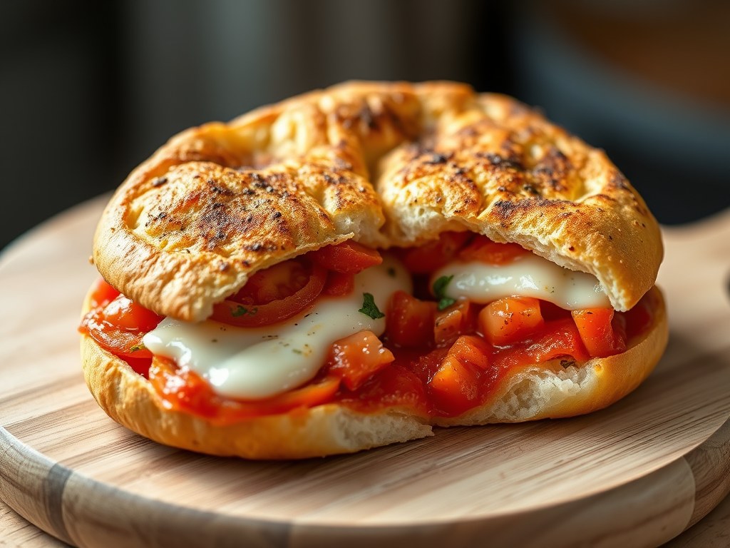 Tostipizza, AI-gegenereerde illustratie