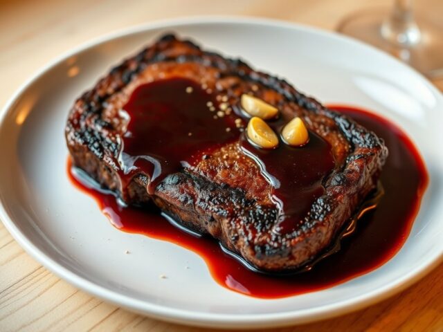 tournedos met rode wijnsaus