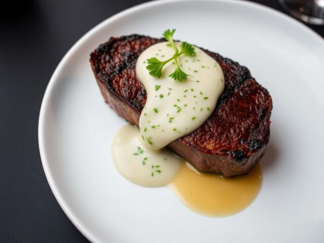 Tournedos met romige waterkerssaus