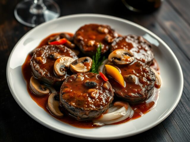 Tournedos stroganoff
