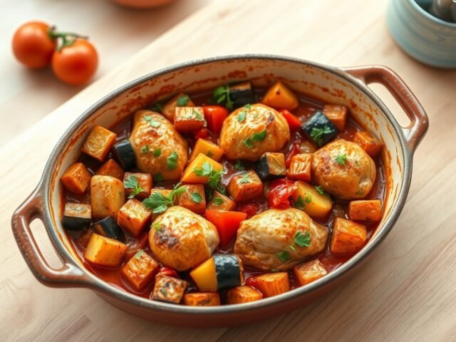 Turkse ovenschotel met kip