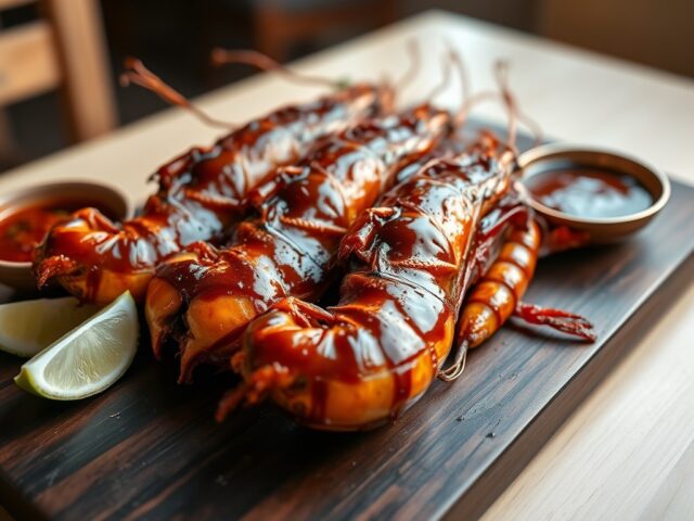 Udang Panggang (= Geroosterde Grote Garnalen)