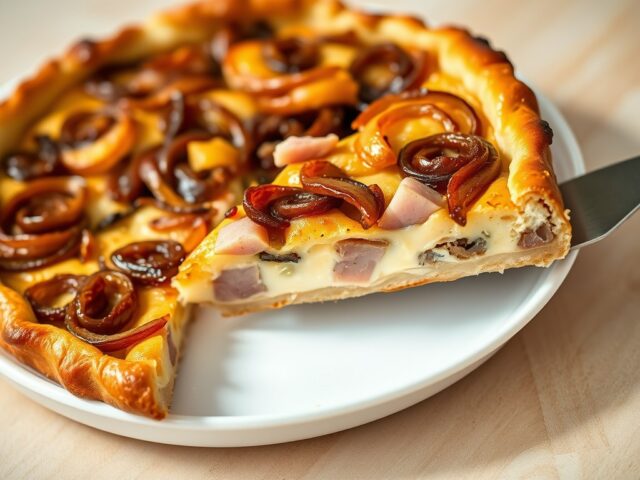 Uientaart met Schwarzwalder ham