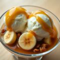 Vanilleroomijs met Frutesse appel-kaneel stroop